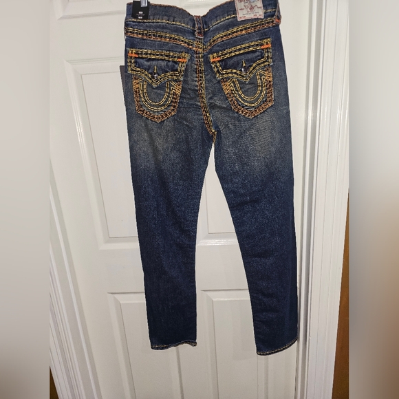 Ricki's Relaxed Straight Jeans with Yellow Stitching - Picture 2 of 5